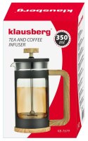 ZAPARZACZ DO KAWY/HERBATY 0,35L FRENCH PRESS KLAUSBERG KB-7679 ZAPARZACZ DO KAWY/HERBATY 0,35L FRENCH PRESS KLAUSBERG KB-7679