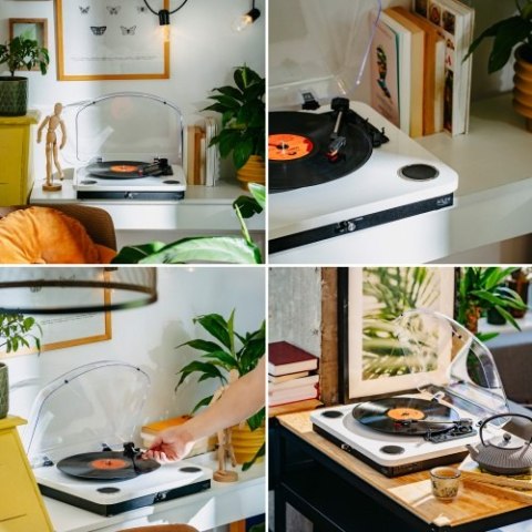 AD 1914 White Gramofon z usb i bluetooth AD 1914 White Gramofon z usb i bluetooth