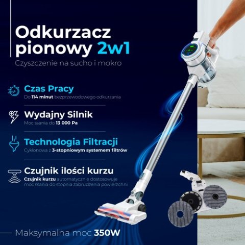 AD 7064 Odkurzacz pionowy 2w1 do czyszczenia na sucho i na mokro do podłóg twardych AD 7064 Odkurzacz pionowy 2w1 do czyszczenia na sucho i na mokro do podłóg twardych