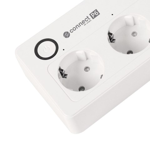 Listwa sieciowa Kruger&Matz 4 gniazda typu niemieckiego i 4xUSB 2100 mA Connect P6 Tuya Listwa sieciowa Kruger&Matz 4 gniazda typu niemieckiego i 4xUSB 2100 mA Connect P6 Tuya
