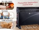 MS 7741 black Grzejnik konwektorowy z timerem i turbo nawiewem