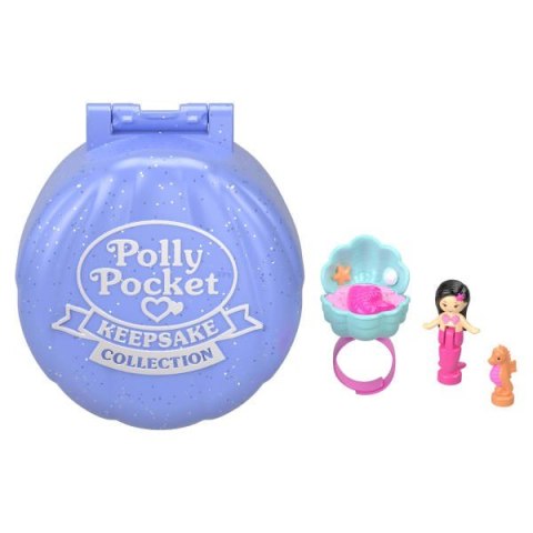 Figurki polly pocket zestaw z pierścionkiem, syrenka