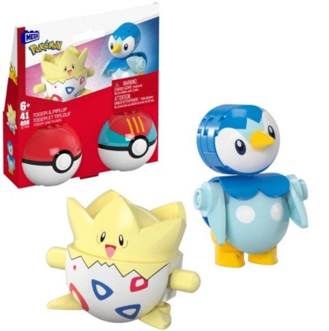 Klocki mega pokemon pokeball togepi i piplup 41 elementów Klocki mega pokemon pokeball togepi i piplup 41 elementów
