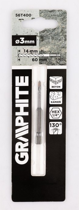 Wiertło do betonu Hex 3.0 mm