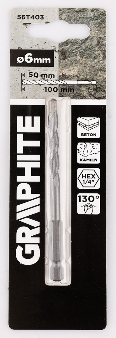 Wiertło do betonu Hex 6.0 mm Wiertło do betonu Hex 6.0 mm