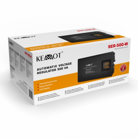 AUTOMATYCZNY STABILIZATOR NA PIĘCIA KEMOT SER-500-W , PRECYZJA 8% AUTOMATYCZNY STABILIZATOR NA PIĘCIA KEMOT SER-500-W , PRECYZJA 8%