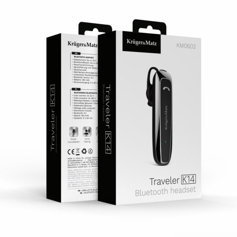 Słuchawka Bluetooth Kruger&Matz Traveler K14 Słuchawka Bluetooth Kruger&Matz Traveler K14