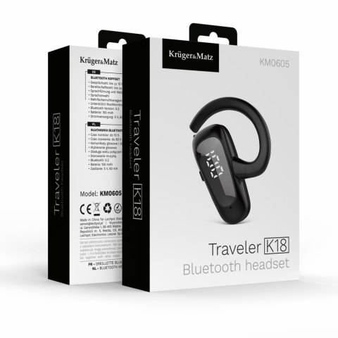 Słuchawka Bluetooth Kruger&Matz Traveler K18 Słuchawka Bluetooth Kruger&Matz Traveler K18