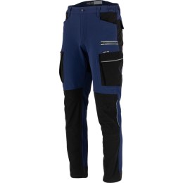 Spodnie stretch granatowo-czarne, 