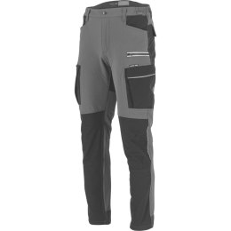 Spodnie stretch szaro-czarne, 
