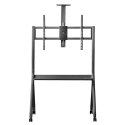 Stand / wózek do TV Maclean, półka na kamerę, na kółkach, 55-100", max. obciążenie 120kg/10kg półka, max. VESA 900x600, czarny, Stand / wózek do TV Maclean, półka na kamerę, na kółkach, 55-100", max. obciążenie 120kg/10kg półka, max. VESA 900x600, czarny,