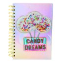 Zeszyt Notatnik W Linie Candy Dreams Cukierki Holograficzny A5 70 Kartek
