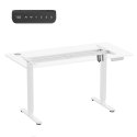 Biurko elektryczne regulacja wys. Ergo Office, max wys. 1160mm, max - 80 kg, bez blatu do pracy stojąco siedzącej, białe, ER-400