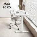 Biurko elektryczne regulacja wys. Ergo Office, max wys. 1160mm, max - 80 kg, bez blatu do pracy stojąco siedzącej, białe, ER-400