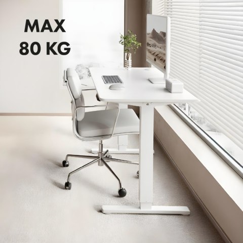 Biurko elektryczne regulacja wys. Ergo Office, max wys. 1160mm, max - 80 kg, bez blatu do pracy stojąco siedzącej, białe, ER-400 Biurko elektryczne regulacja wys. Ergo Office, max wys. 1160mm, max - 80 kg, bez blatu do pracy stojąco siedzącej, białe, ER-400