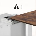 Biurko elektryczne regulacja wys. Ergo Office, max wys. 1160mm, max - 80 kg, bez blatu do pracy stojąco siedzącej, białe, ER-400