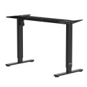 Biurko elektryczne regulacja wys. Ergo Office, max wys. 1160mm, max - 80 kg, bez blatu do pracy stojąco siedzącej, czarne, ER-40