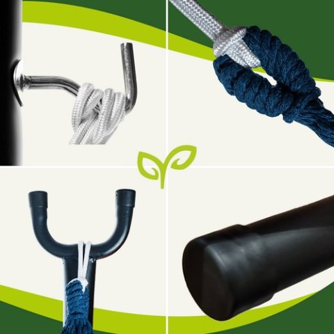 Hamak ogrodowy 200x150cm ze stelażem Hamak ogrodowy 200x150cm ze stelażem
