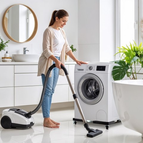 Podstawa pod pralkę ruchoma Maclean, blokada kółek, szer. 700-900mm, uniwersalna, do 200kg, MC-119 B Podstawa pod pralkę ruchoma Maclean, blokada kółek, szer. 700-900mm, uniwersalna, do 200kg, MC-119 B