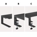 Podstawka pod laptop / monitor Ergo Office, max. obciążenie 20kg, dla przekąt. 13-32", czarna, ER-303 B