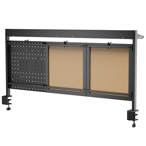 Przegroda biurkowa / organizer Ergo Office, max. obciążenie 10kg, biała i korkowa tablica, szerokość 1250mm, czarna,ER-300 B Przegroda biurkowa / organizer Ergo Office, max. obciążenie 10kg, biała i korkowa tablica, szerokość 1250mm, czarna,ER-300 B
