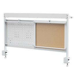 Przegroda biurkowa / organizer Ergo Office, max. obciążenie 10kg, biała tablica, szerokość 1116mm, biała, ER-301 W
