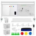 Przegroda biurkowa / organizer Ergo Office, max. obciążenie 10kg, biała tablica, szerokość 1116mm, biała, ER-301 W