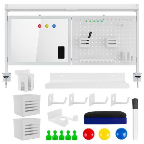 Przegroda biurkowa / organizer Ergo Office, max. obciążenie 10kg, biała tablica, szerokość 1116mm, biała, ER-301 W Przegroda biurkowa / organizer Ergo Office, max. obciążenie 10kg, biała tablica, szerokość 1116mm, biała, ER-301 W