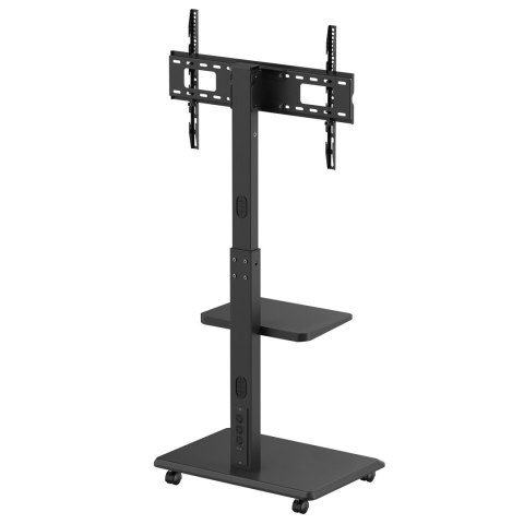 Stand / wózek dla TV Ergo-Office, max. obciążenie 50kg / 5kg półka, max. VESA 600x400, wbud. listwa zasil., czarny, ER-304 B Stand / wózek dla TV Ergo-Office, max. obciążenie 50kg / 5kg półka, max. VESA 600x400, wbud. listwa zasil., czarny, ER-304 B
