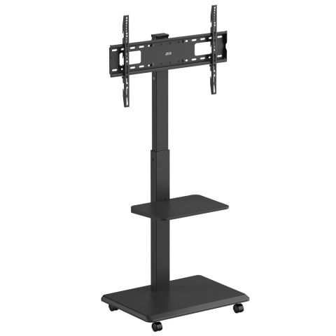 Stand / wózek dla TV Ergo-Office, max. obciążenie 50kg / 5kg półka, max. VESA 600x400, wbud. listwa zasil., czarny, ER-304 B Stand / wózek dla TV Ergo-Office, max. obciążenie 50kg / 5kg półka, max. VESA 600x400, wbud. listwa zasil., czarny, ER-304 B