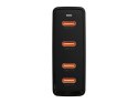 76-031# Ładowarka sieciowa gniazdo usb-cx4 pd 100w gan czarna