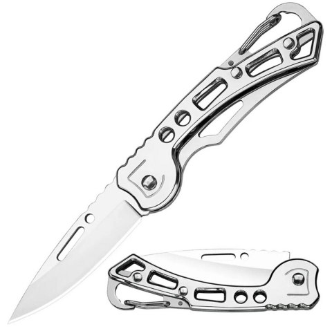AG923A Nóż składany + karabińczyk silver AG923A Nóż składany + karabińczyk silver