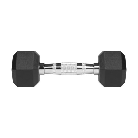 Hantle żeliwne gumowane HEX 2x2.5 kg REBEL ACTIVE Hantle żeliwne gumowane HEX 2x2.5 kg REBEL ACTIVE