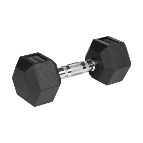 Hantle żeliwne gumowane HEX 2x7.5 kg REBEL ACTIVE Hantle żeliwne gumowane HEX 2x7.5 kg REBEL ACTIVE