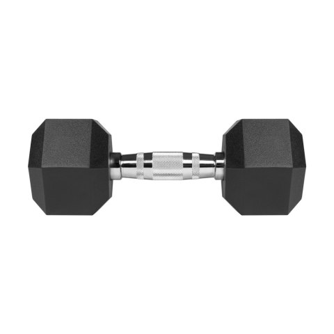Hantle żeliwne gumowane HEX 2x7.5 kg REBEL ACTIVE Hantle żeliwne gumowane HEX 2x7.5 kg REBEL ACTIVE