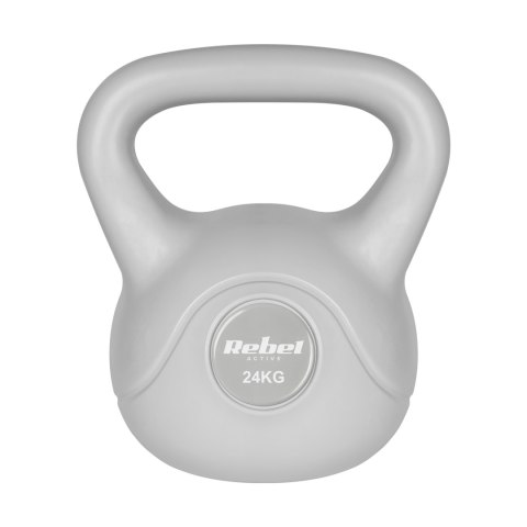 Kettlebell bitumiczny 24 kg szary REBEL ACTIVE Kettlebell bitumiczny 24 kg szary REBEL ACTIVE