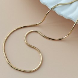 Naszyjnik stal szlachetna pozłacana 14k złotem, żyłka NST2200