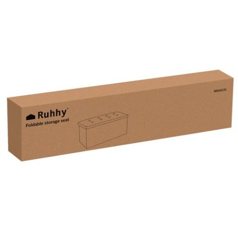 Pufa materiałowa szara 76x38x38cm Ruhhy 26131 Pufa materiałowa szara 76x38x38cm Ruhhy 26131