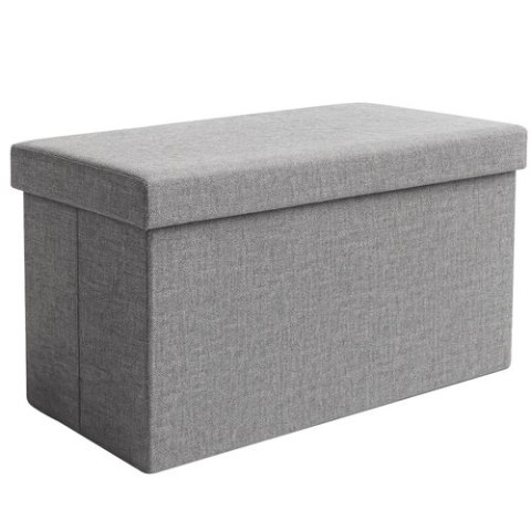 Pufa materiałowa szara 76x38x38cm Ruhhy 26131 Pufa materiałowa szara 76x38x38cm Ruhhy 26131