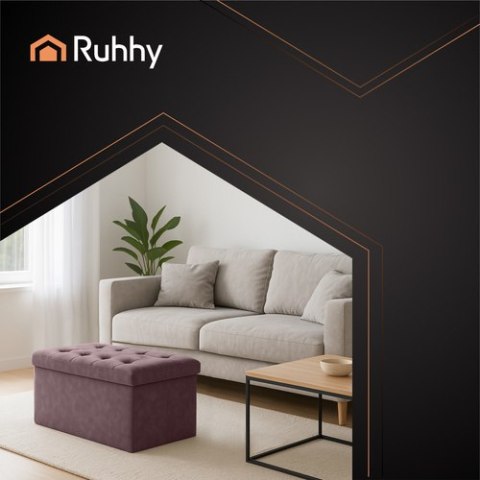 Pufa welurowa ciemnoszary 76x38x38cm Ruhhy 26130 Pufa welurowa ciemnoszary 76x38x38cm Ruhhy 26130