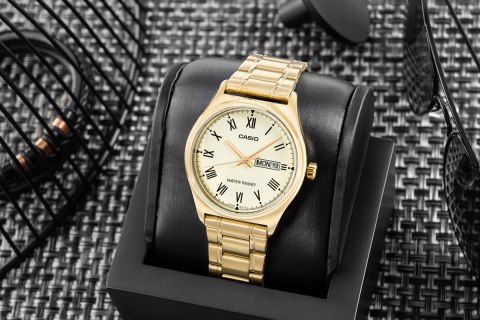 Zegarek Męski CASIO MTP-V006G-9BUDF + BOX Zegarek Męski CASIO MTP-V006G-9BUDF + BOX