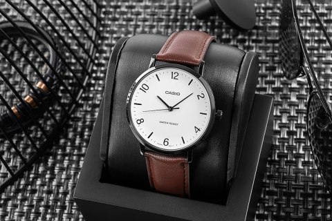 Zegarek Męski CASIO MTP-VT03BL-7BDF + BOX Zegarek Męski CASIO MTP-VT03BL-7BDF + BOX