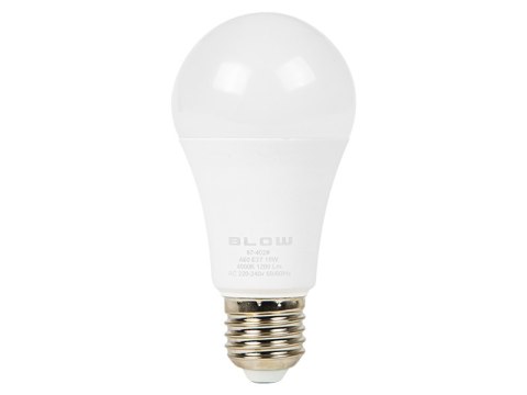 87-402# Żarówka led e27 15w a60 230v b.neutral. 87-402# Żarówka led e27 15w a60 230v b.neutral.