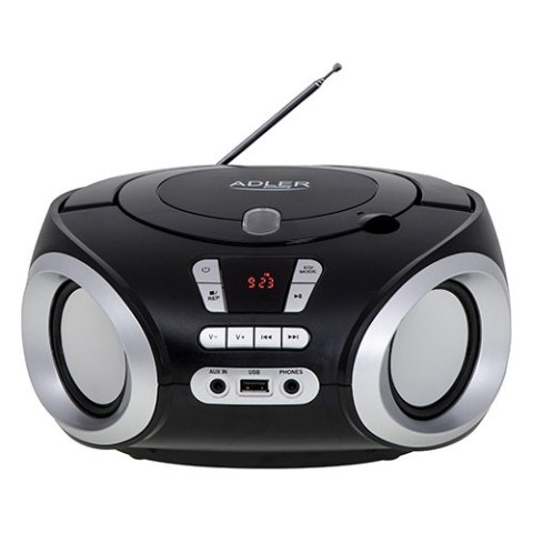 AD 1181 black silver Radio boombox cd-mp3 | usb | fm radio | aux | gniazdo słuchawkowe AD 1181 black silver Radio boombox cd-mp3 | usb | fm radio | aux | gniazdo słuchawkowe