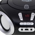 AD 1181 black silver Radio boombox cd-mp3 | usb | fm radio | aux | gniazdo słuchawkowe