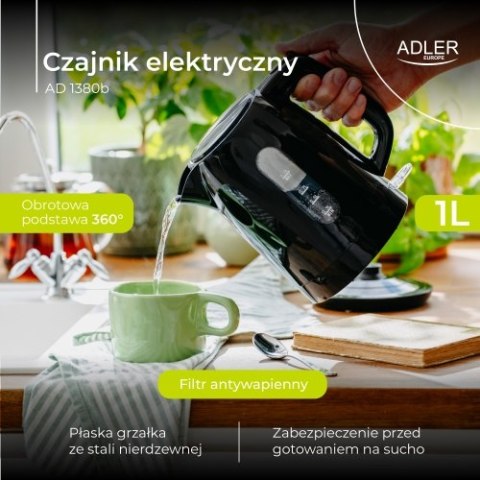 AD 1380b Czajnik elektryczny 1,0 l | strix | obrotowa podstawa | AD 1380b Czajnik elektryczny 1,0 l | strix | obrotowa podstawa |