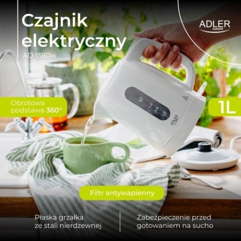 AD 1380w Czajnik elektryczny 1,0 l | strix | obrotowa podstawa | AD 1380w Czajnik elektryczny 1,0 l | strix | obrotowa podstawa |
