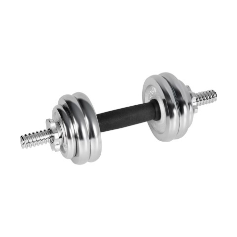 Hantle żeliwne chromowane regulowane w walizce z gryfem, zestaw 15kg REBEL ACTIVE Hantle żeliwne chromowane regulowane w walizce z gryfem, zestaw 15kg REBEL ACTIVE
