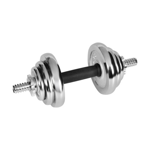 Hantle żeliwne chromowane regulowane w walizce z gryfem, zestaw 20kg REBEL ACTIVE Hantle żeliwne chromowane regulowane w walizce z gryfem, zestaw 20kg REBEL ACTIVE