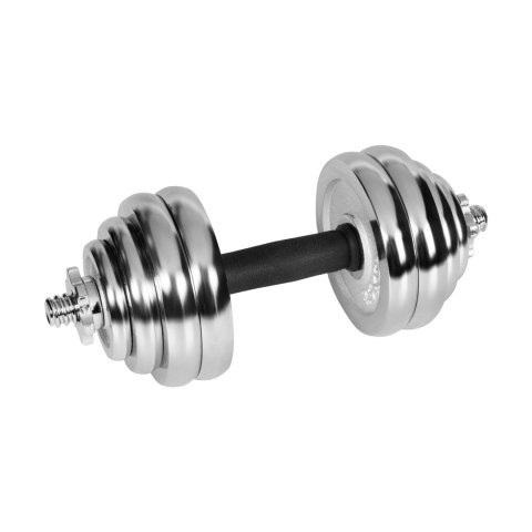 Hantle żeliwne chromowane regulowane w walizce z gryfem, zestaw 30kg REBEL ACTIVE Hantle żeliwne chromowane regulowane w walizce z gryfem, zestaw 30kg REBEL ACTIVE